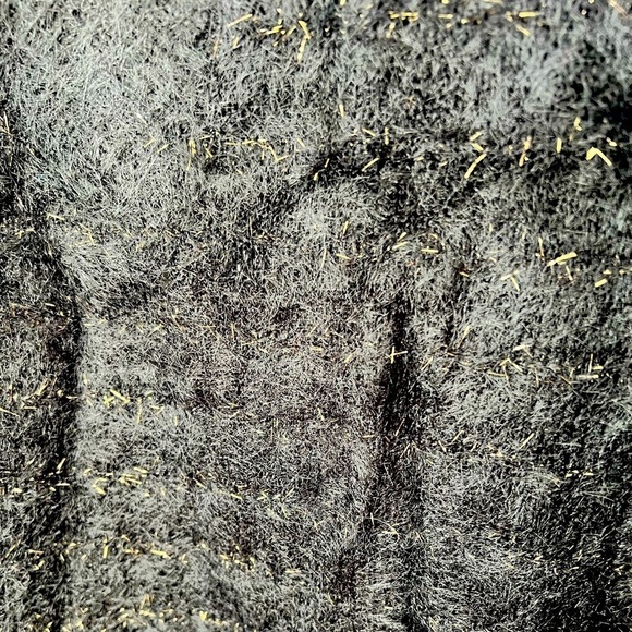 INC International Concepts Eyelash Pullover Black & Gold Sweater - Picture 5 of 8